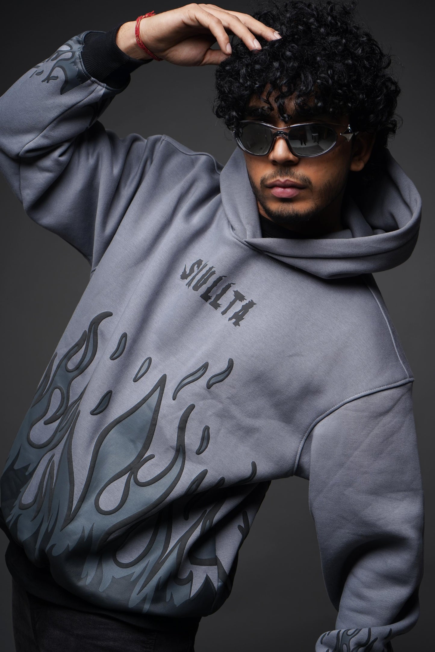 SKULLTA GREY HOODIE [UNISEX]
