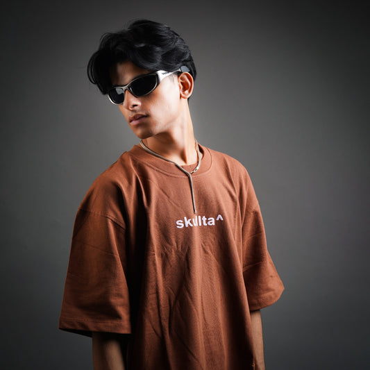 SKULLTA LIZARD BROWN T-SHIRT [UNISEX]