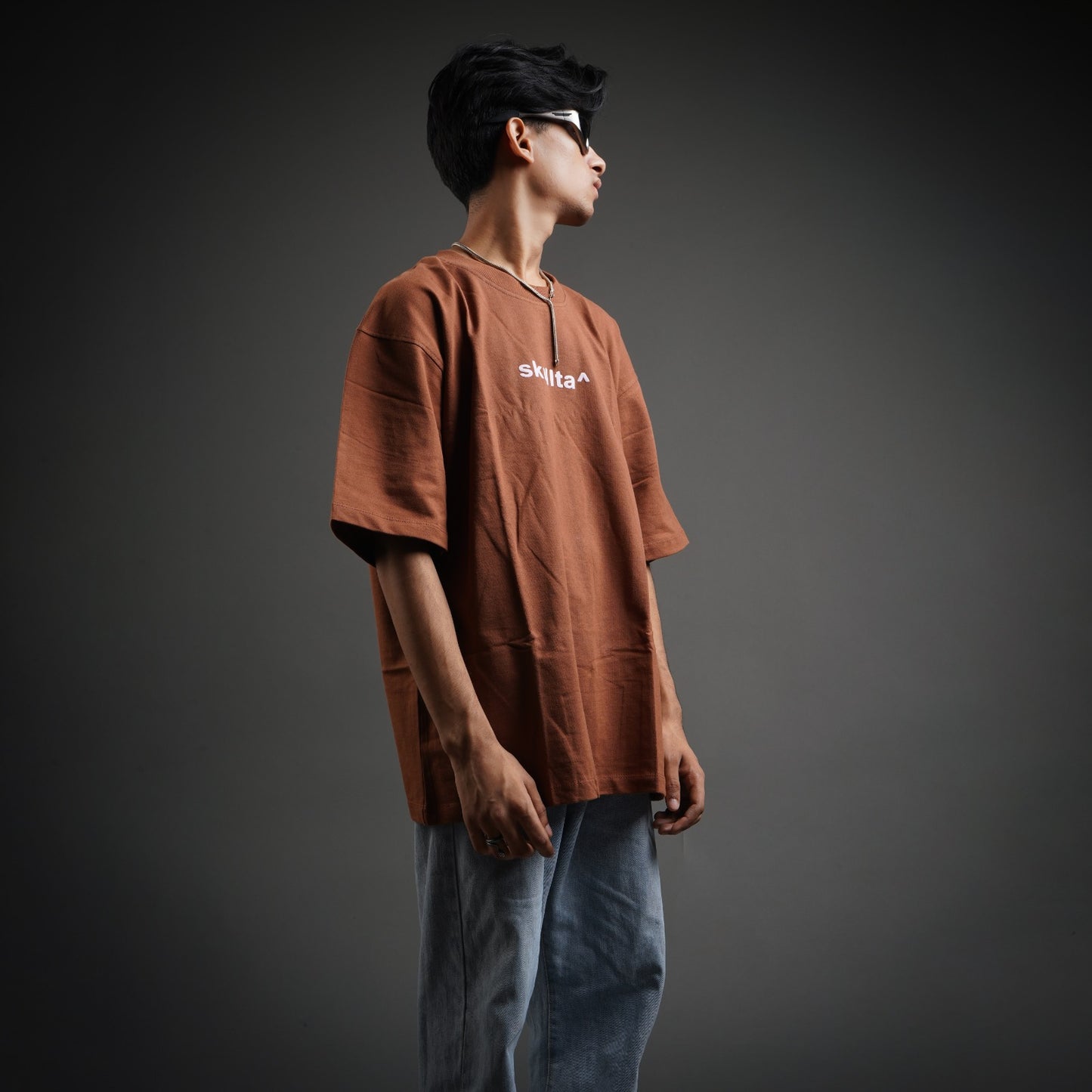 SKULLTA LIZARD BROWN T-SHIRT [UNISEX]