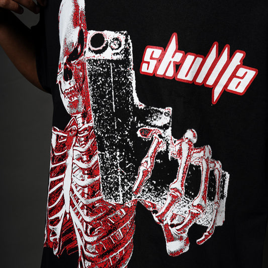 SKULL BLACK T-SHIRT [UNISEX]