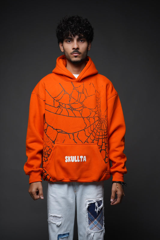 SKULLTA ORANGE HOODIE [UNISEX]