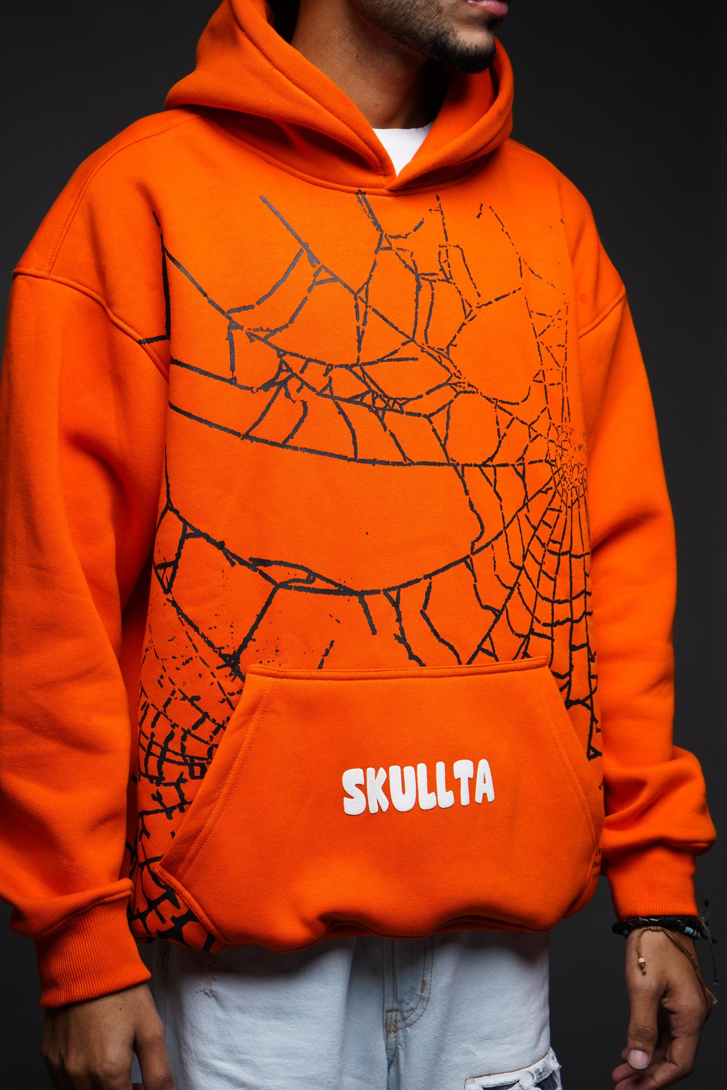 SKULLTA ORANGE HOODIE [UNISEX]